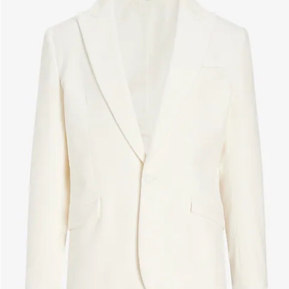 NWT Express Men’s Slim Ivory Velvet Tuxedo Jacket Size 40 R